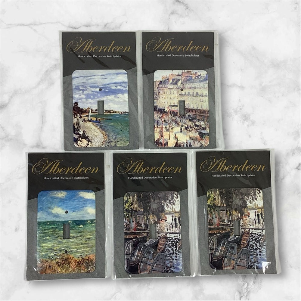 Switchplate Covers Handcrafted Art Decor Lot of 5 New